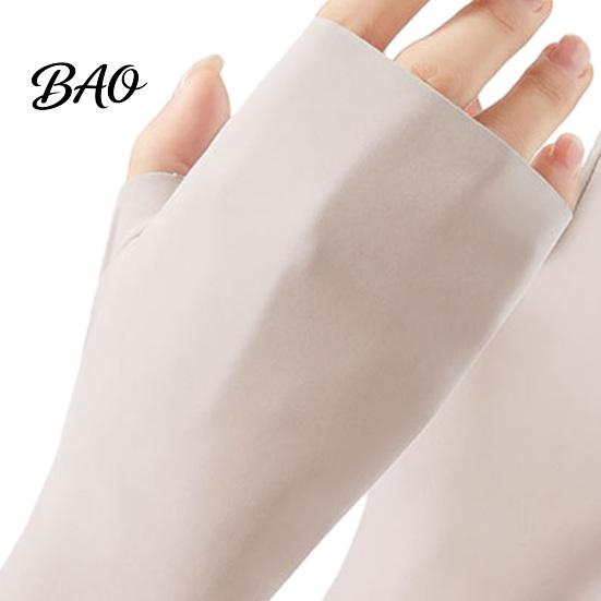 Guantes UV Ligeros Guantes de Protección, Ultra Finos Sin Dedos Seda de Hielo Refrigeración Verano para Mujeres Conducir Viajes UPF50