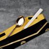 LAYANA Cutlery Set Luxury Gift for and Special Occasions Stainless Steel Chopsticks and Spoon Made In Taiwan Gold-Plated - Celebrations,