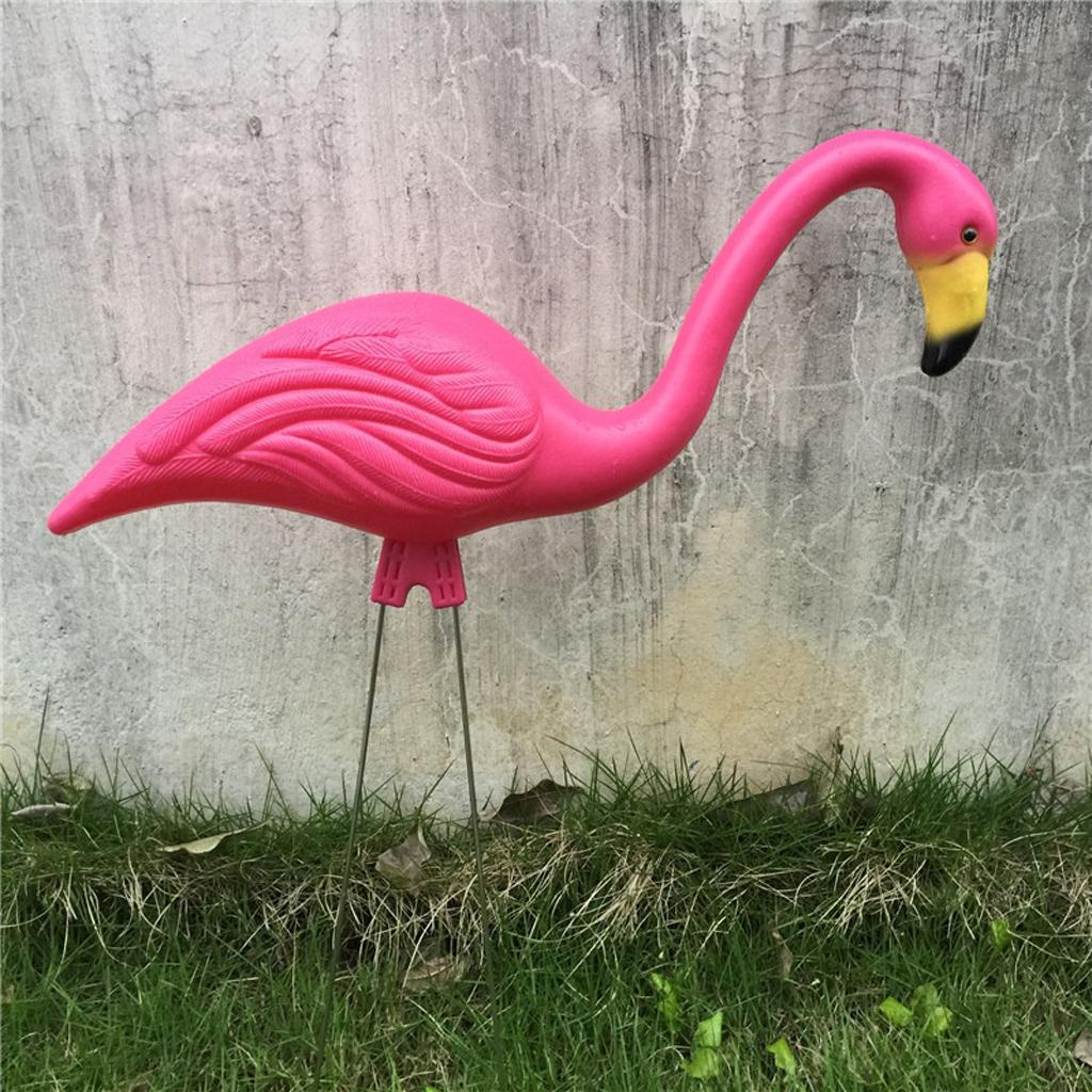 Various Lawn Ornament Pink Flamingo Ture To Nature Plastic Garden Animals Grassland Decoration Home Party Wedding Decor