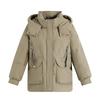 Down Jacket for Women Medium To Long Length Winter Thick and Warm Hooded Jacket for Middle-aged and Elderly Women