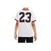 Jordan Letter And Number Print Mesh Pullover Short Sleeve T-Shirt Kids Tops White CV5923-100