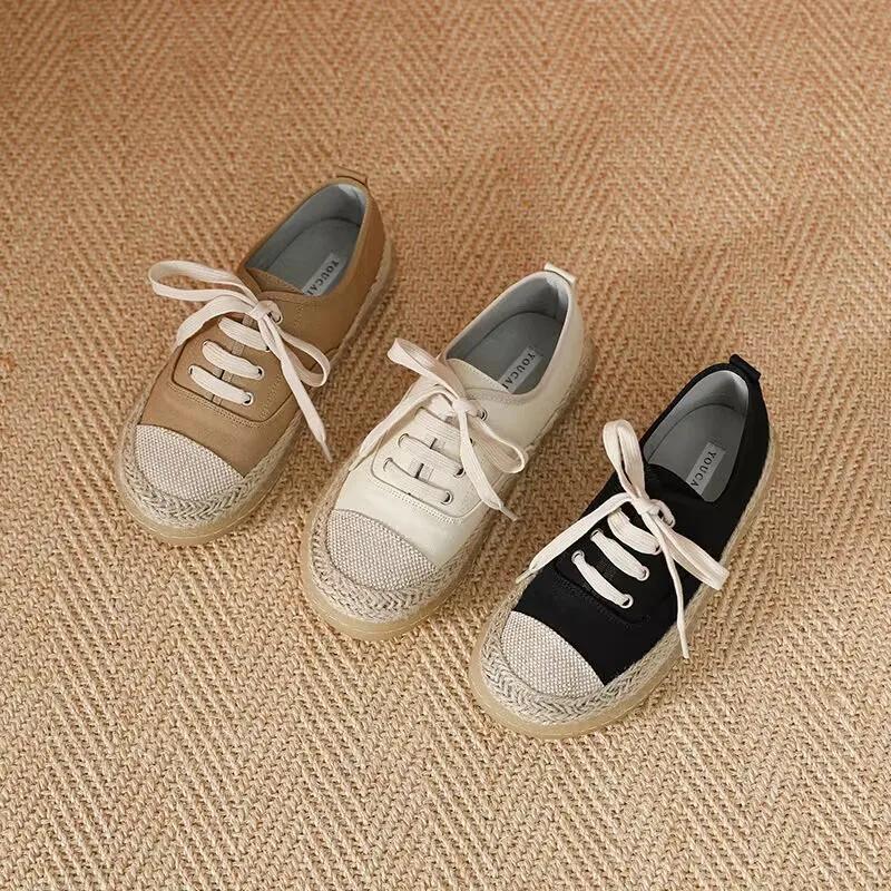 Women's Casual Shoes Ladies Luxury Tennis Sneakers For Women Trends 2024 Comfortable Flats Canvas Outdoor Fashion Trekking Shoes