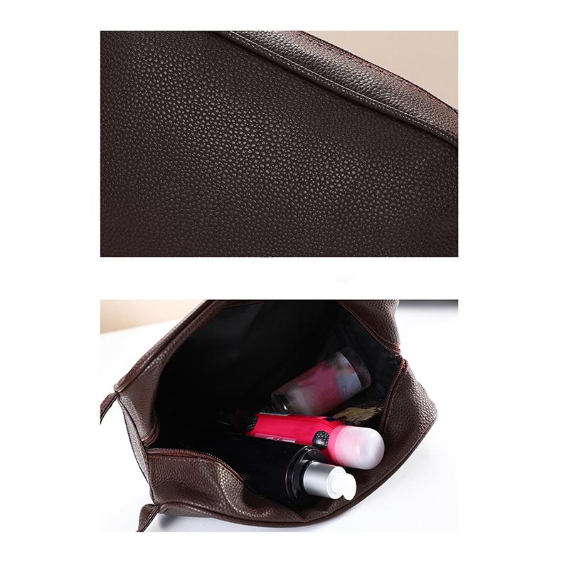 Cosmetic Bag Women Fashion Solid Color Handheld Wash Makeup Bags Ladies Portable Travel Storage Lipstick Organiser Bags