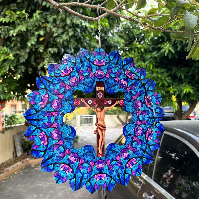 

Stainless Steel Rotating Portrait-Style Wind Chime for Outdoor Gardens