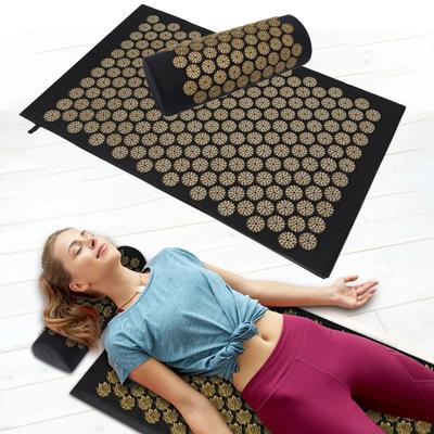 3 Piezas/Set Masajeador de Pies Cojín de Masaje Pilates Agujas de Fitness con Púas Almohada Estera de Acupresión Yoga Acupuntura