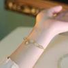 Niche deign girlfriend national tyle gold ilk bell pendant bracelet bracelet pecial gift
