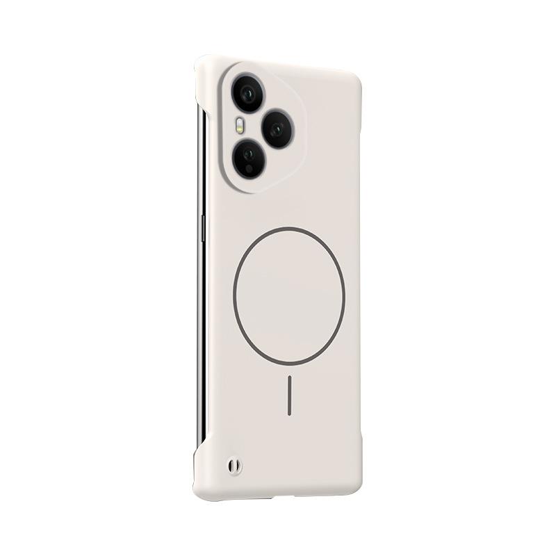 Ultra-thin borderless suitable for Honor 400pro mobile phone case magnetic suction power breathable heat dissipation X60 light and thin protective co