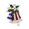 Fumade Christmas Series Bell Brooch (2-pack)