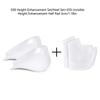 Invisible Height Increase 2-3Cm Silicone Socks Gel Heel Pads Orthopedic Arch Support Heel Cushion Insoles Foot Massage Pad