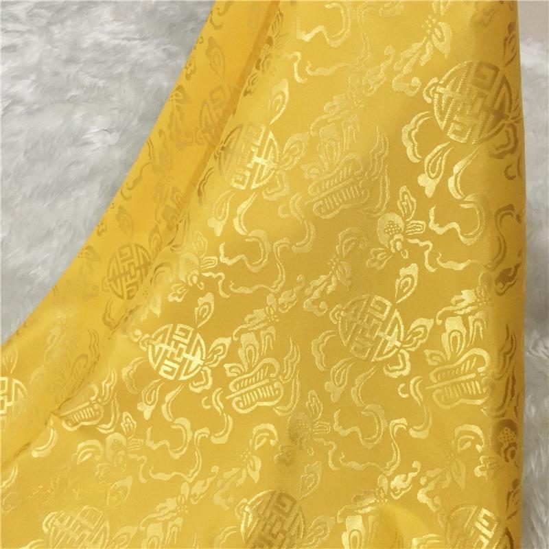 Wide 110cm Antique-style Jacquard Silk Fabric Weave Brocade and Dragon Pattern Fabric Super Soft Training Suits Hanfu Tang Suits