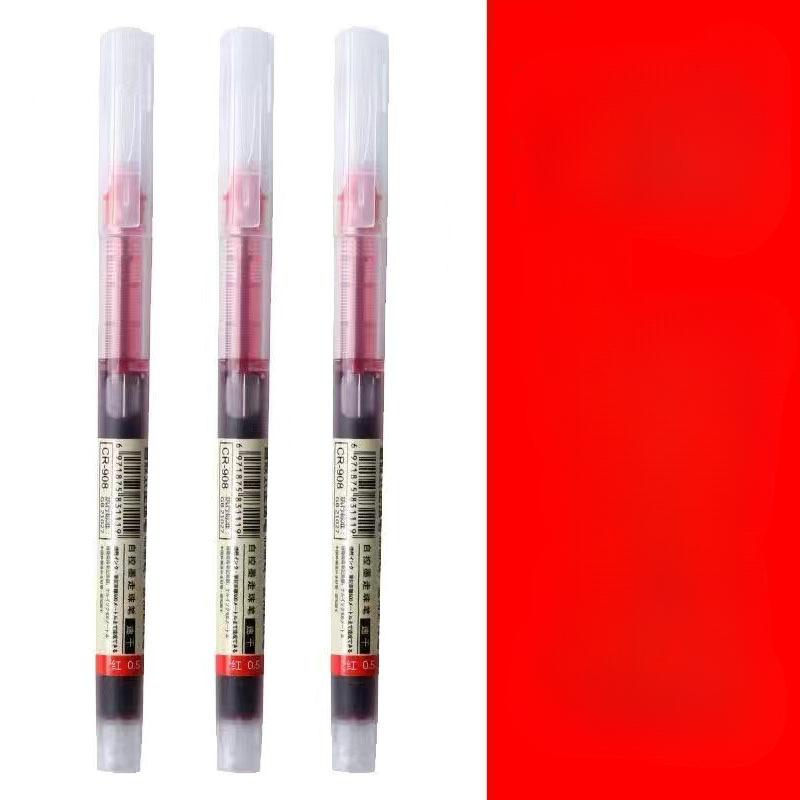 1/3/5/710 pezzi/set di penne a sfera in gel di tipo ago di alta qualità, penne a sfera liquide dritte, cancelleria kawaii, forniture per ufficio scolastico, scrittura