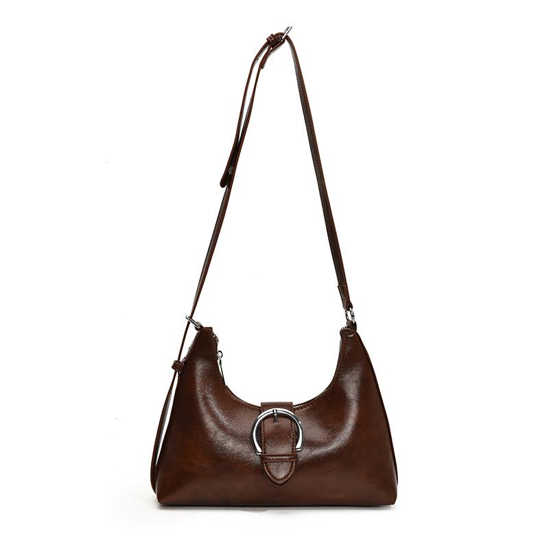 

Зимняя ретро-сумка-полумесяц 2024: Популярная сумка через плечо в стиле Hot Girl вино красного