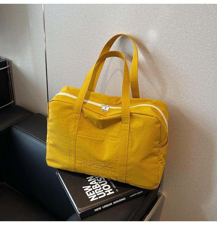 New cloth bag lightweight large-capacity leisure bag travel bag shopping bag zipper shoulder bag tote bag