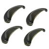 4Pcs Vintage Semicircle Bronze Door Drawer Pull Handles Hard Iron Knobs Cabinet Wardrobe Cupboard Hardware Approx 82x35mm