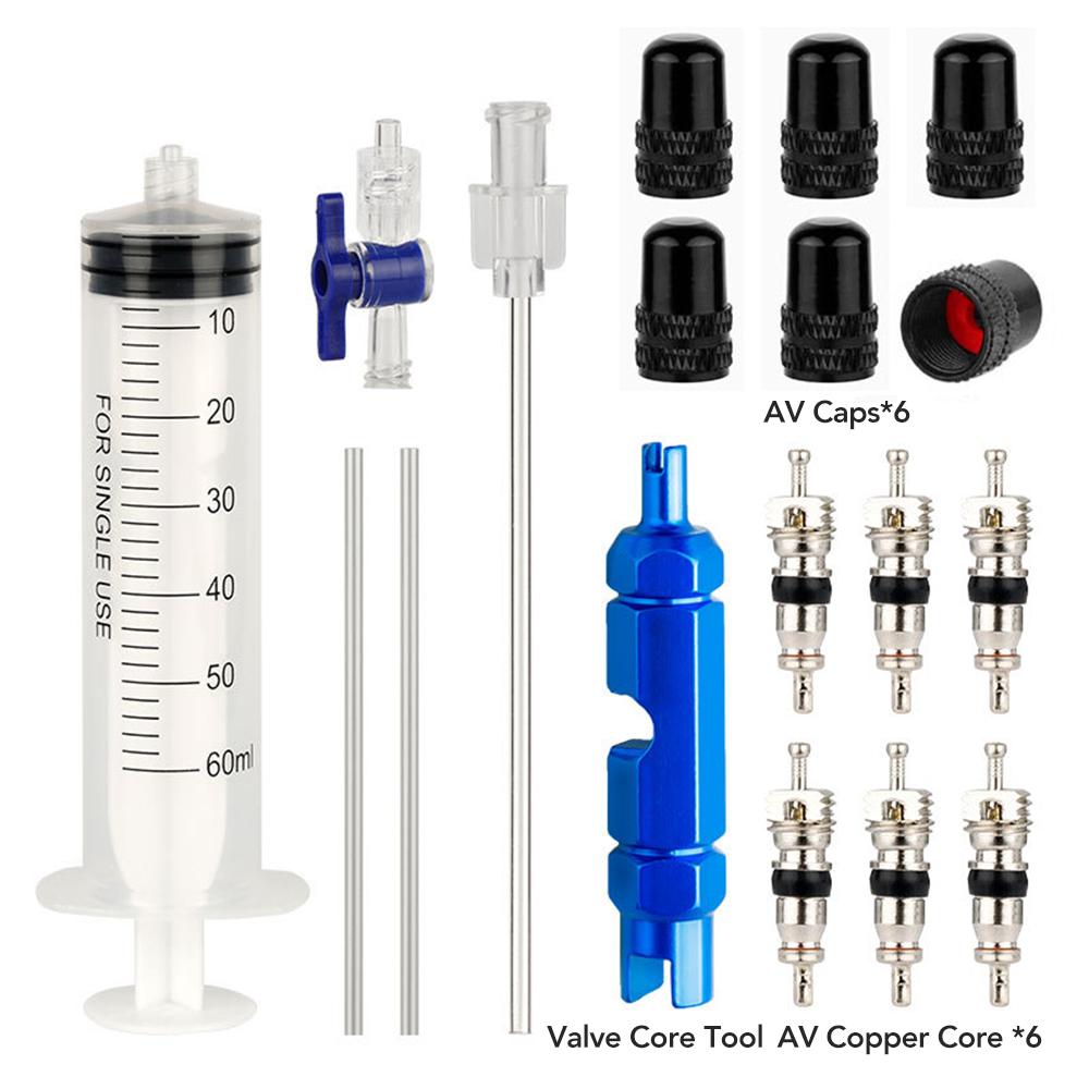 Bicycle Oil Bleed Tubeless Tire Injection Tool MTB Sealant Injector for Cycling Maintenance Liquid Injection Accessories