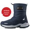 Northeast Men's Waterproof Fleece-Lined High-Top Snow Boots - Thick & Warm, Non-Slip, Casual Outdoor Winter Shoes