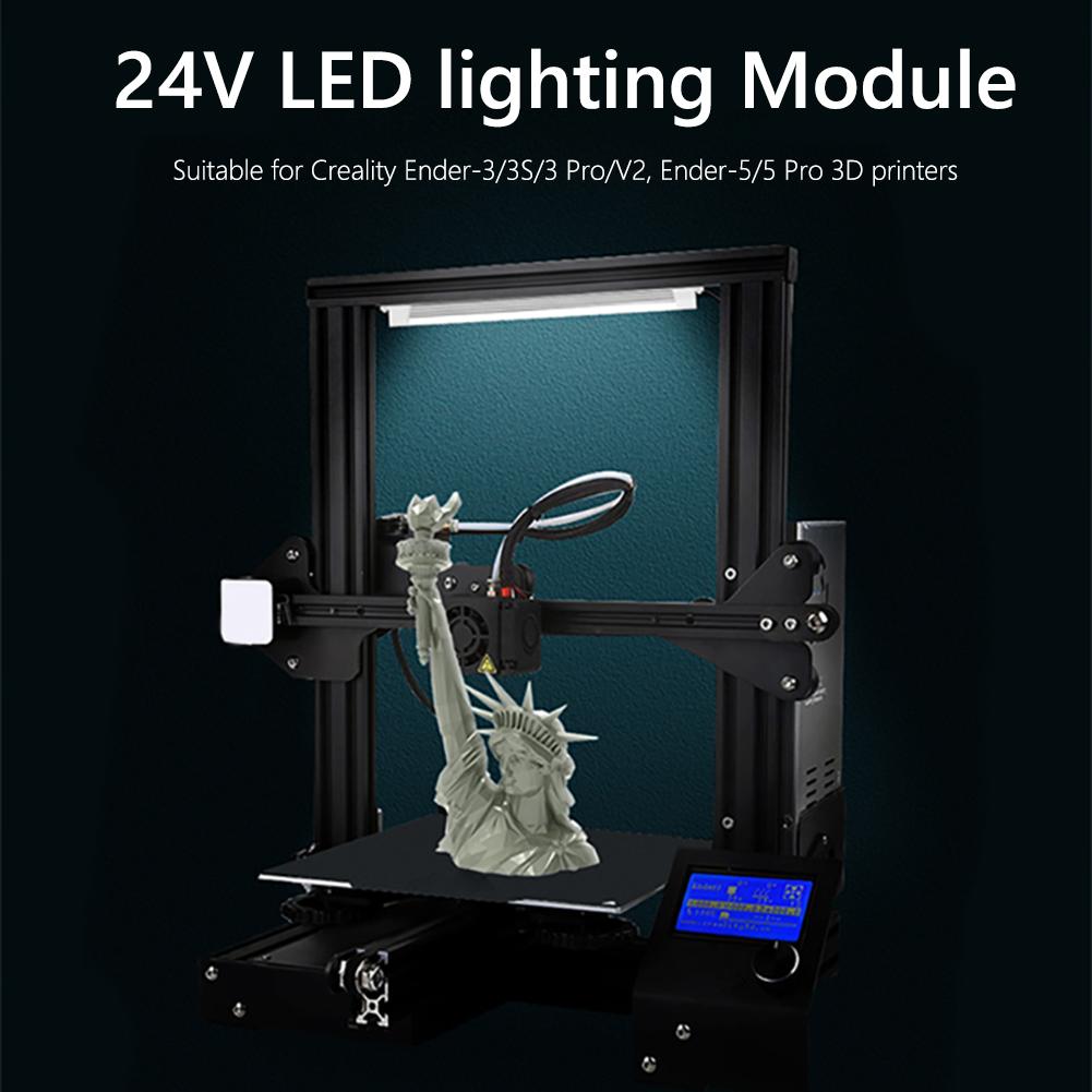 COB LED Strip Light 24V Lighting Bulb Upgrade Dimmable LED Light Kit for Creality Ender-3/3S/3 Pro/V2 Ender-5 3D Printer Parts