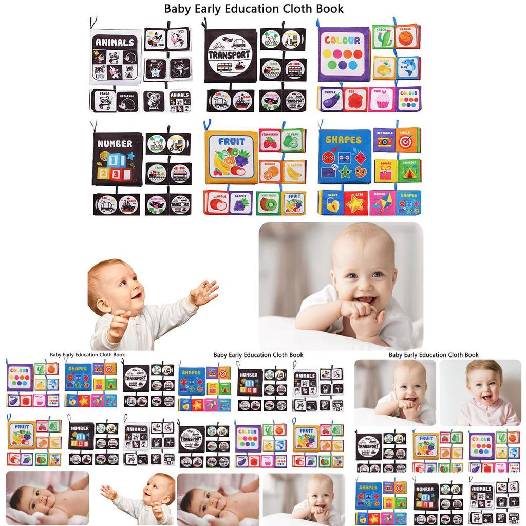Durable Washable Children's Cloth Book Toy Set For Early Learning And Interactive Play Tear-resistant And Sound-producing