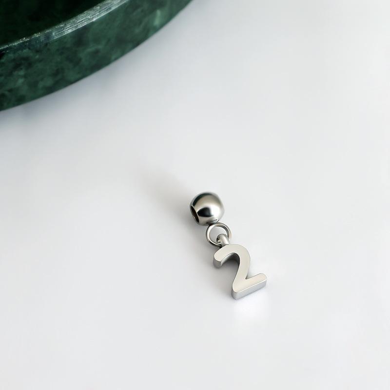 DIY Sliding Chain Alphabet Number Pendant Necklace Personalized Jewelry