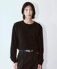NOWANDTOMORROW Layered Neck Knit T-Shirt [Black]