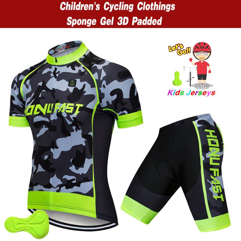 Kids Cycling Jersey with Shorts Sets  Children Bike Clothing Ropa Ciclismo Boys Cycling Clothing Sports Suit 2026 Summer Breathable Cycling Suit Set