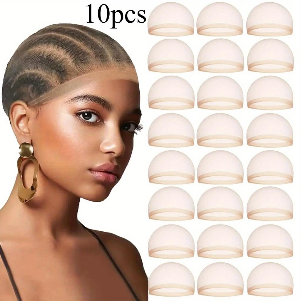 5 sztuk Czepek HD na perukę dla kobiet Niewidoczny Ultracienki Elastyczny Czepek typu stocking na peruki typu lace front Czepek na perukę typu sheer