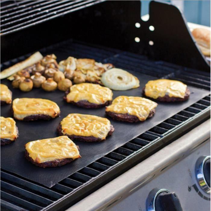 Grill Mat for Barbecue - BBQ Grill Mat - Set of 5 - 40 X 33 Cm - Non-stick
