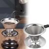 Reusable Coffee Filter Holder Double Layer Stainless Steel Coffee Tea Strainer Coffee Accessories Coffee Making Tool