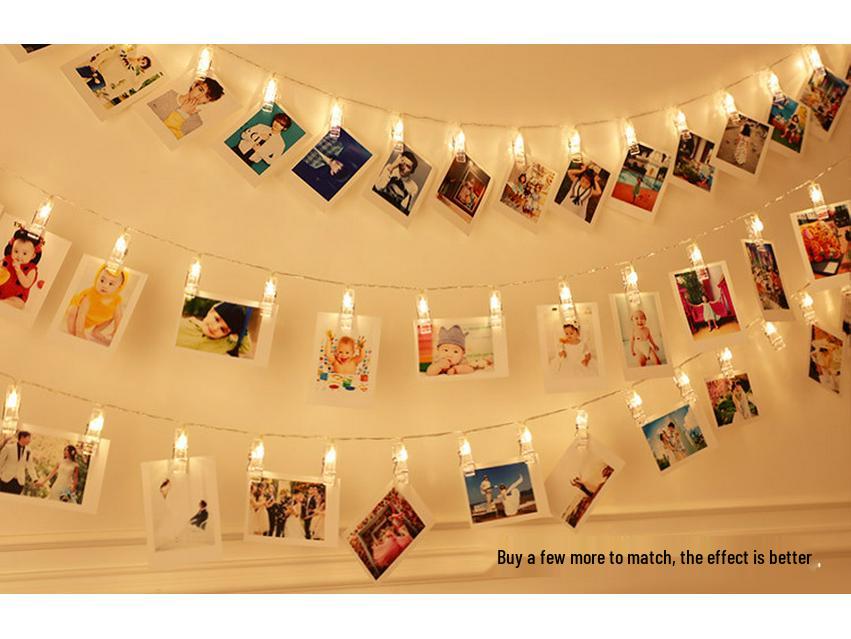 Star Photo Clip String Lights - Creative Room Decoration & Night Light Gift