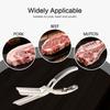 Stainless Steel Rib Membrane Removal Tool Silver BBQ Tool Membrane Skin Removal Anti-Slip Grip Heavy Duty Rib Prep Tool Pro