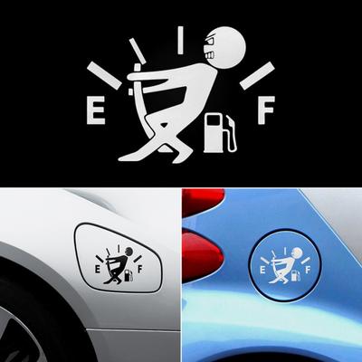 Pull Fuel Tank Reflective Car Pointer Funny Body Vehicle Sticker Decals Decor
