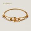 MOONLIGHT Classic Adjustable U-Shape Charm Bracelets for Women High Quality Silk Rope Bracelet Female Jewelry Gifts