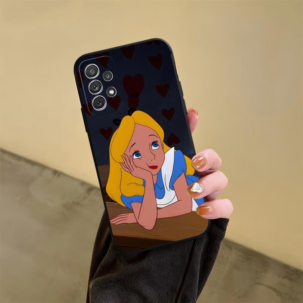 Alice in Wonderland Phone Case for Samsung Galaxy S23 S24 S20 S21 S22 Ultra Fe Plus M54 A34 A54 A24 A52 A53 Coque