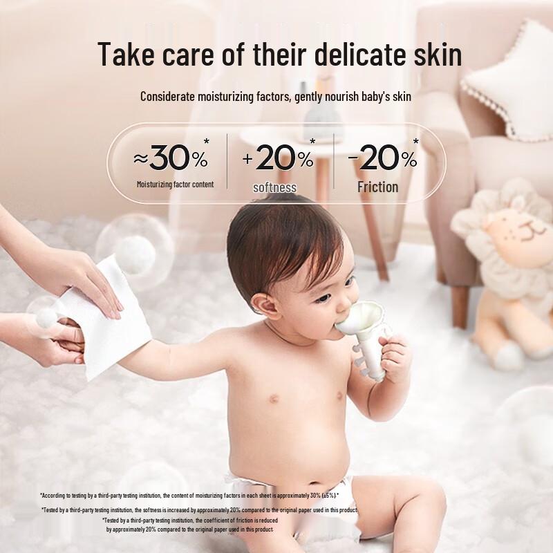 DEEYEO Baby Moisturizing Cream Tissues (5-Pack)