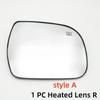 For Toyota Sienna 2011- Wing Door Side Rearview Mirror Glass With Heating Heated Lens