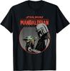 Star Wars The Mandalorian Mando and Grogu Retro Style T Shirts for Men and Women Tees