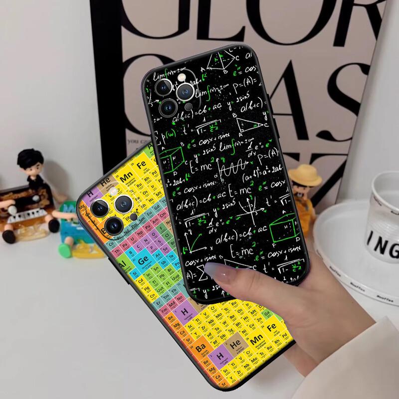 Chemical Maths Equation Formula Shell Case for Samsung Note 10 20 S23 S24 S25 Ultra FE Plus Edge Lite A02S A35 A07 A17