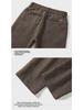 2024 Men's Korean Business Casual Straight Fit Solid Color Pants - Spring/Autumn