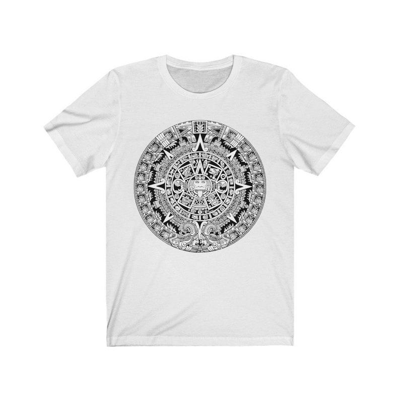 2025 Summer New Hot Sale In Mexico Aztec Calendar Art Shirt Mexican Print for Men Unique Mexicanas Gifts Men's Breathable TShirt