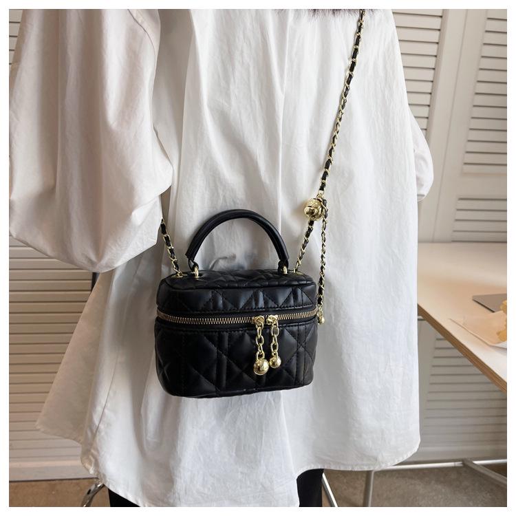 Sac Messenger Mini Chaîne Tendance pour Femmes 2025 - Collection Printemps/Été, Sac à Main Carré Petit et Polyvalent à la Mode