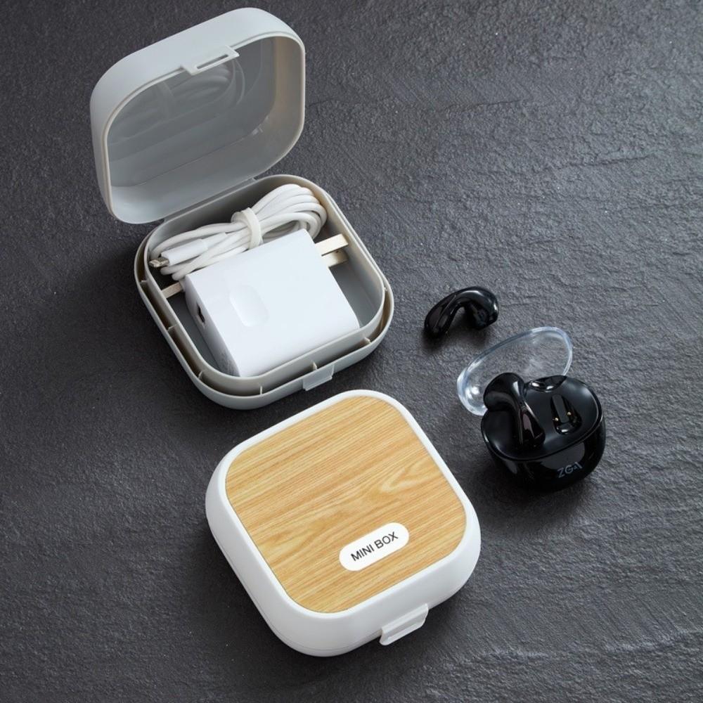 Portable Jewelry Box with Compartment Box with Mirror Small Desktop Organizer Makeup