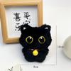 10Cm Cute Black Cat Plush Toy Doll Small Pendant Lovely Cats Keychains Girl Gift Plush Bag Pendant Bag Decoration