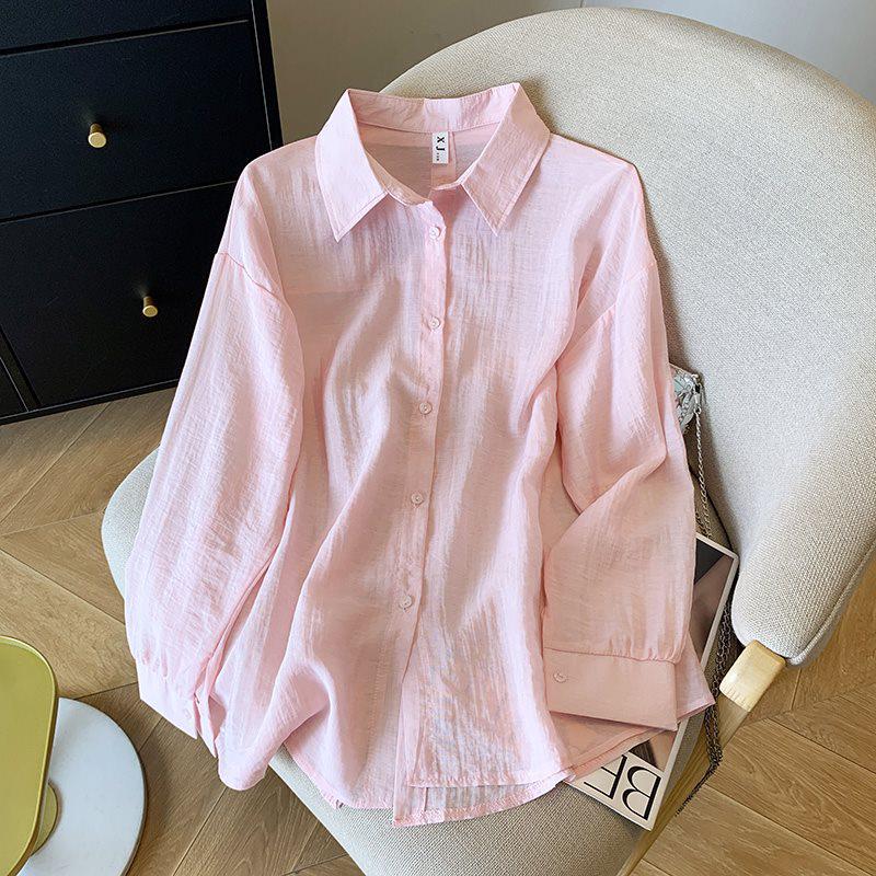 Women's Blue Ice Silk Sun Protection Cardigan - 2025 Summer Back Tie Jacket