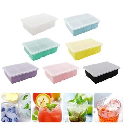 Gefrierschrank Eiswürfelform 6 Tiefe Fächer Dick Auslaufsicher mit Transparent