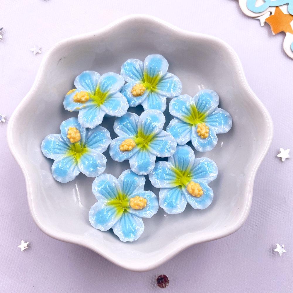 

20 шт. смолы Kawaii 3D красочные окрашенные персиковые цветы плоские задние цветы камни скрапбукинг фигурки DIY бант декор аксессуары ремесла