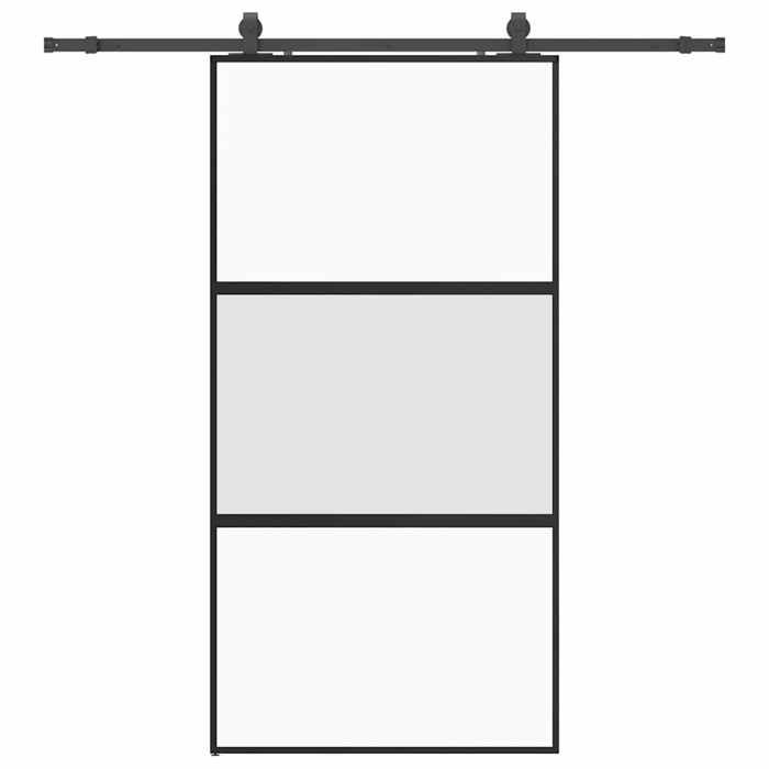 VidaXL Sliding Door with Black Hardware Kit 102.5x205 Cm, Sliding Door On Rail, Sliding Door 3375879