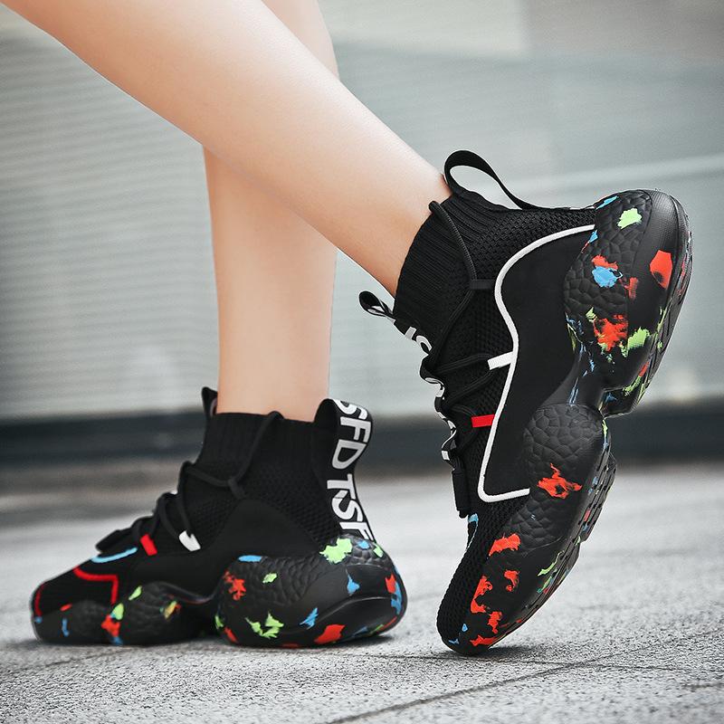 Fashion Spring New Men Running Shoes Non Slip Fashion Sneakers Breathable Mesh Soft Sole Casual Athletic Walking Shoes Large Size 39-48