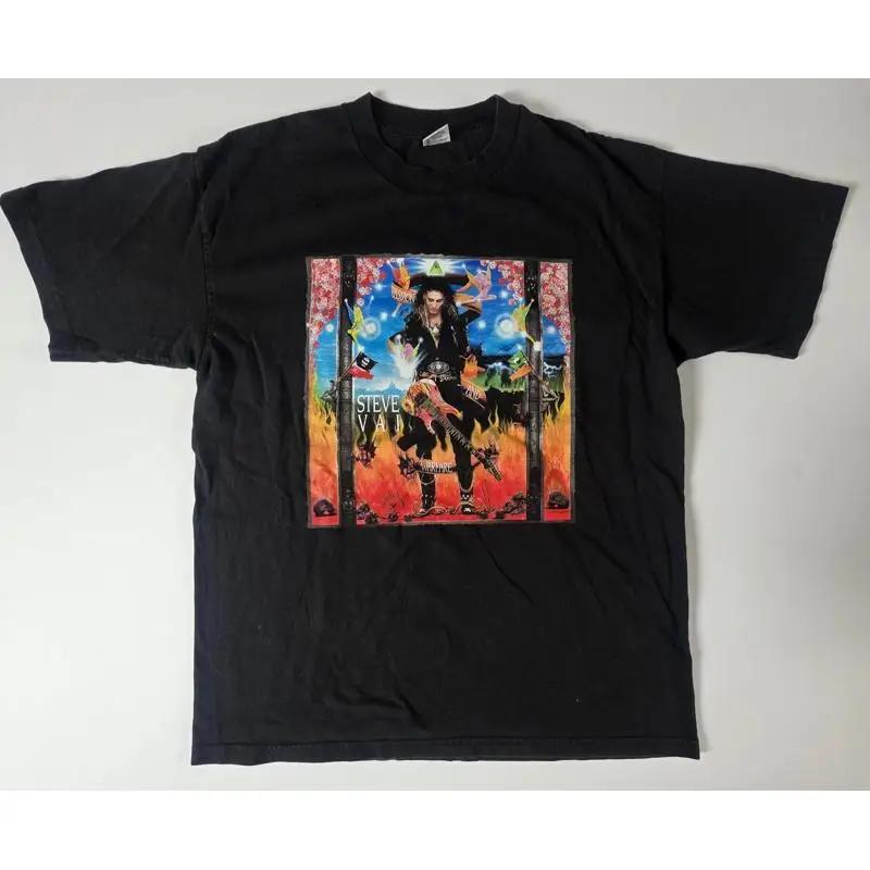 1990s Vintage Steve Vai Passion And Warfare Black Cotton T Shirt Xl Basicss Tag