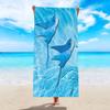 1pc Ultra fine fiber large animal printed beach towel, quick drying soft and absorbent outdoor swimming towel