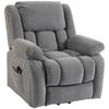 Recliner Armchair Lift Chair with Massage for Elderly Light Grey